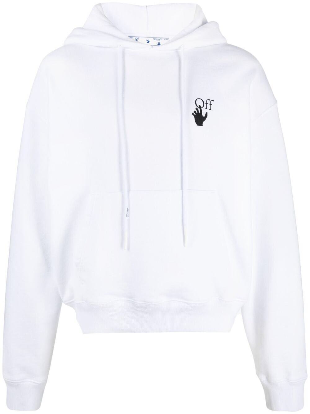 New With Tags Off-White Degraded-Effect Arrows White Hoodie Size XL $635.00